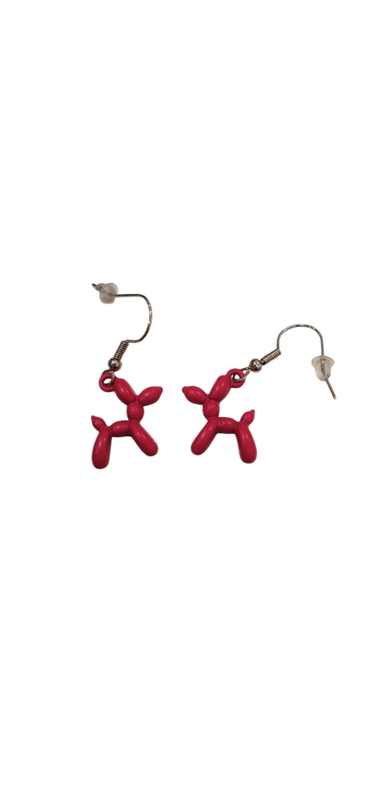 Balloon Dog Dangle Earrings